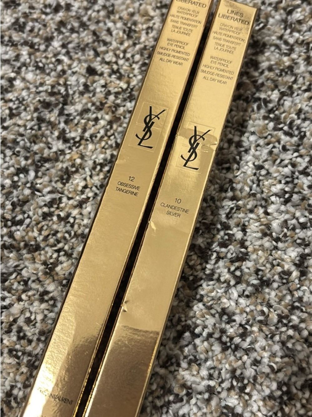 Yves Saint Laurent Liner Duo - Obsessive Tangerine & Clandestine Silver